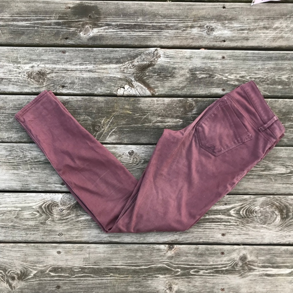 Express Mauve Super Skinnies - Picture 2 of 6